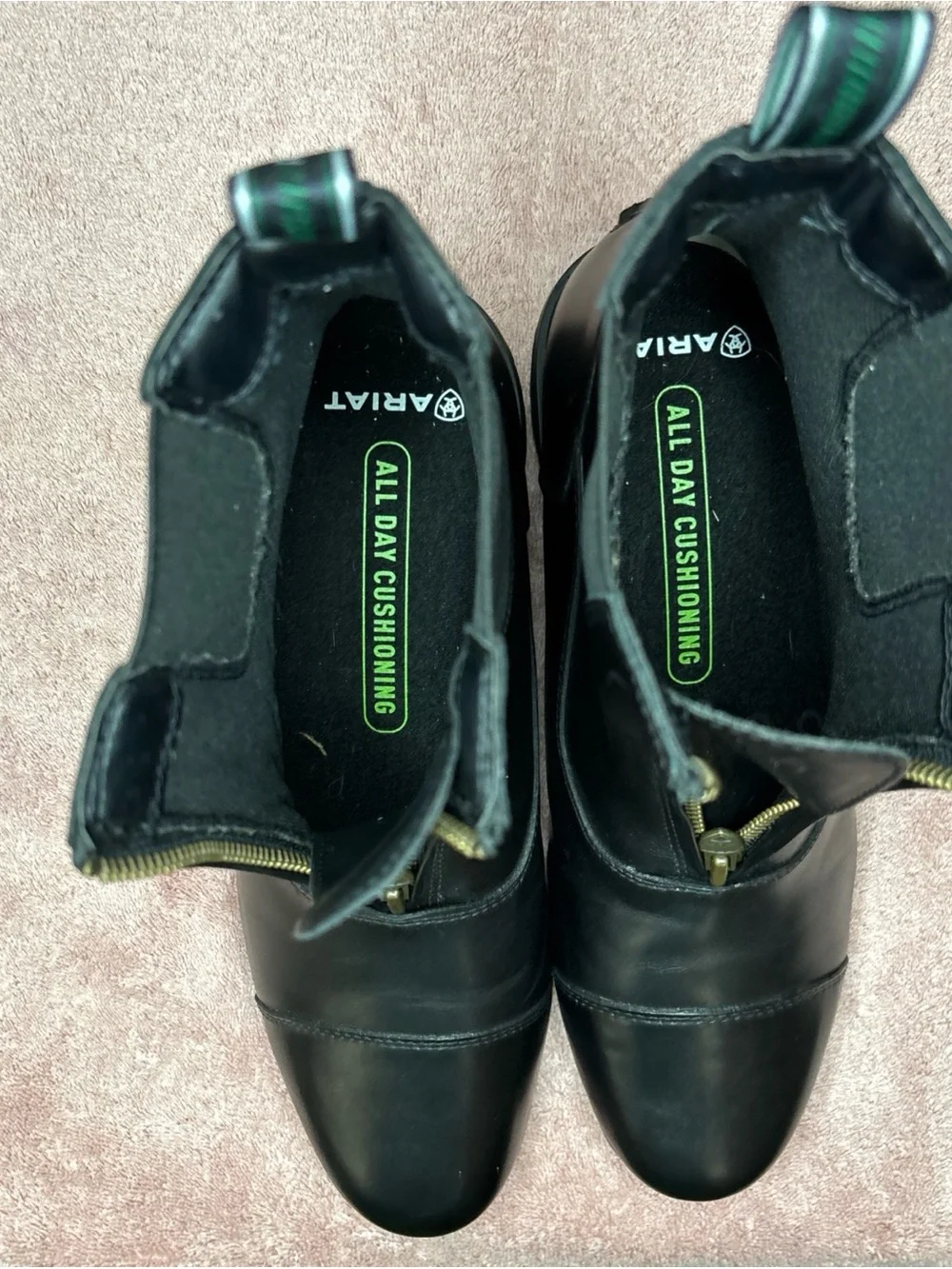 Ariat Heritage IV Boots Mens Size 10.5D Black Leather Zip Equestrian Excellent
